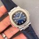 New Patek Philippe Nautilus Watch SS Gray Dial Black Leather Band (6)_th.jpg